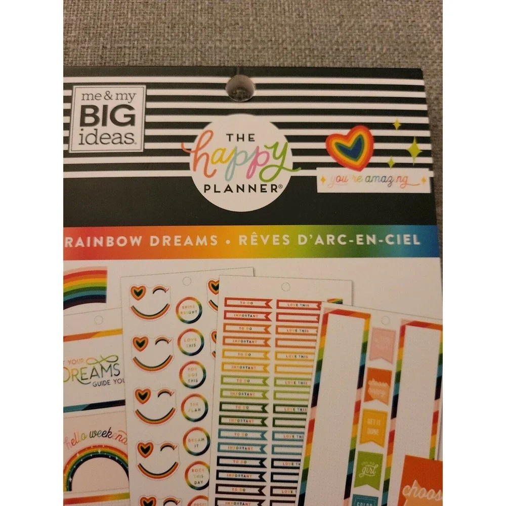 ***Brand New*** The Happy Planner Value Sticker Book Rainbow Dreams 847 Pieces